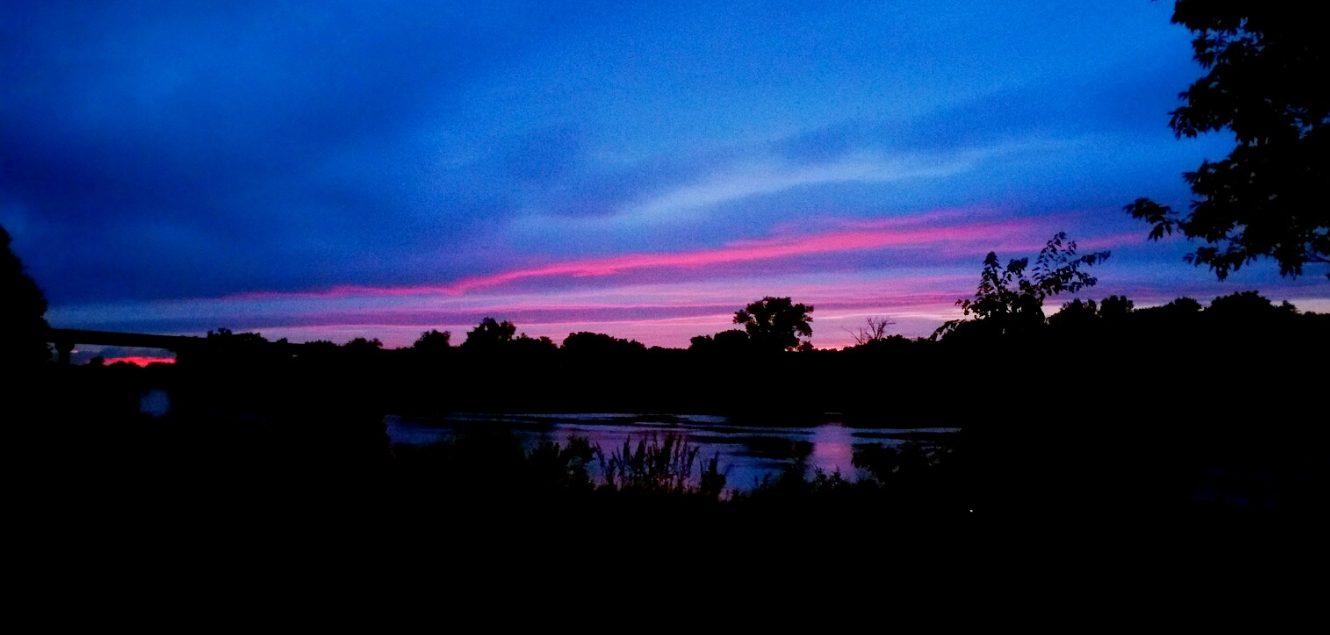 Beautiful clouded night sky